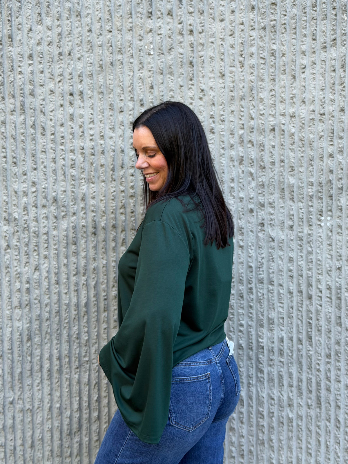 Sweater Top Green bottle