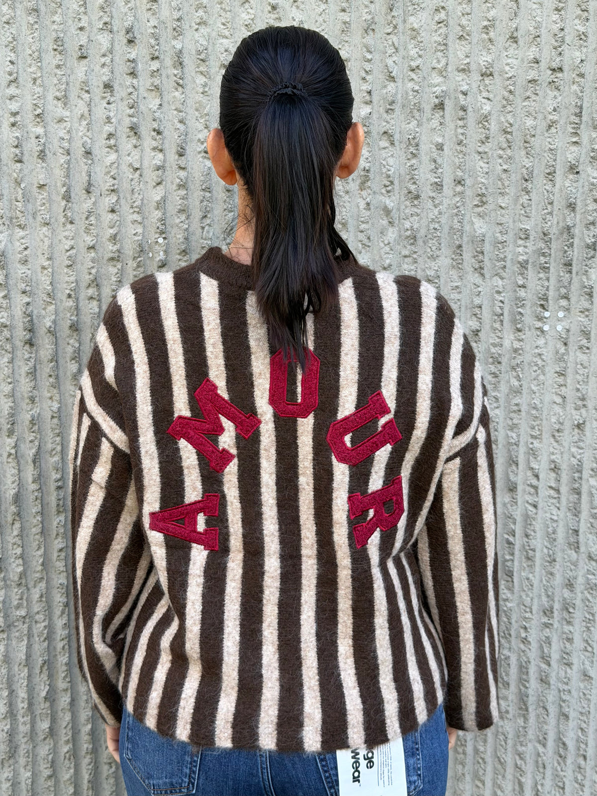 Amour Stripe Knit – Brown
