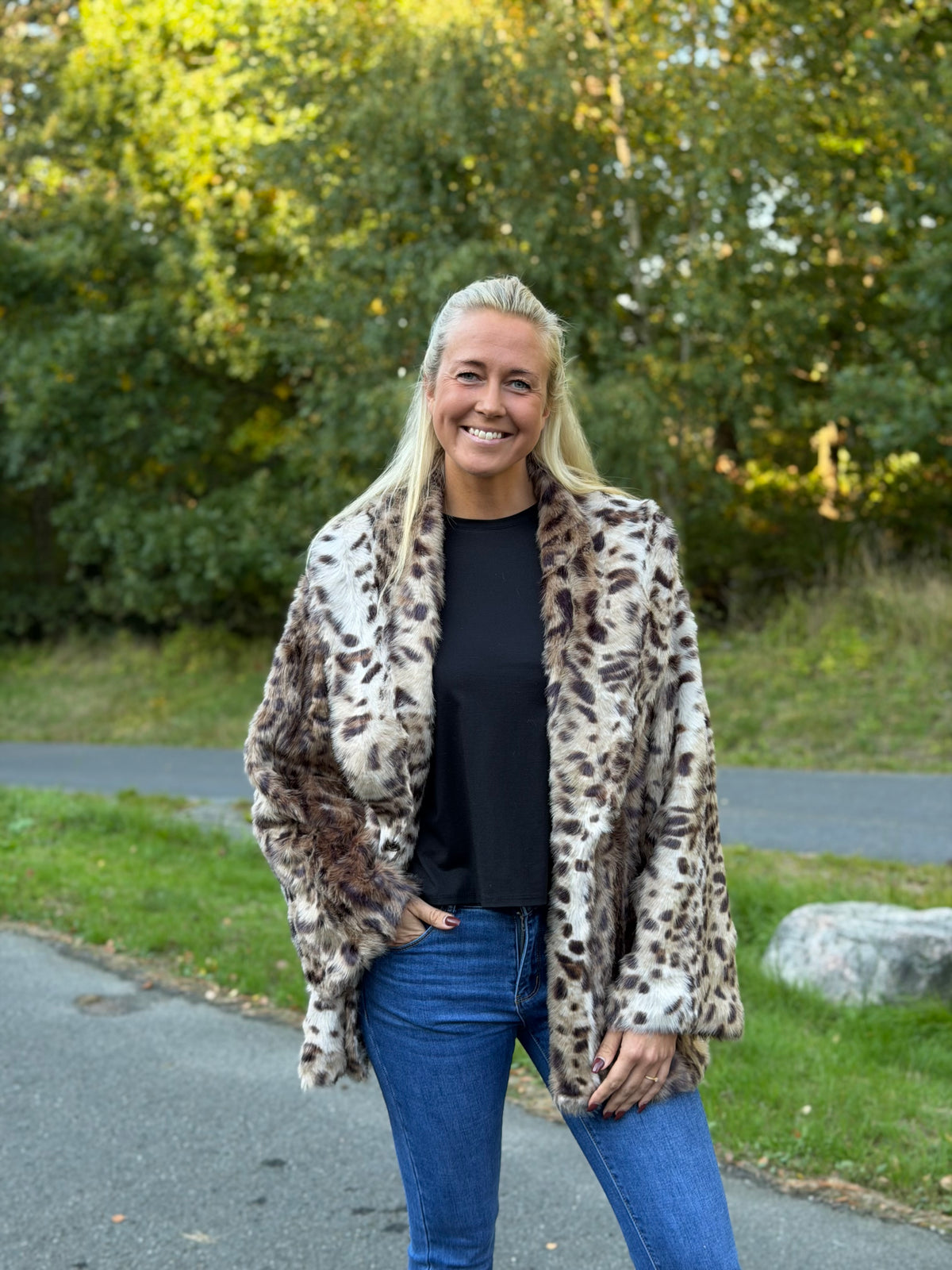 Leopard Faux Fur Jacket