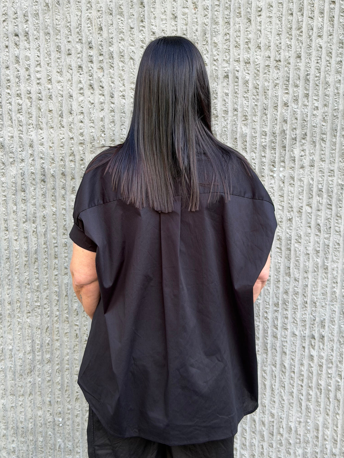 Everyday Cotton Shirt- Black