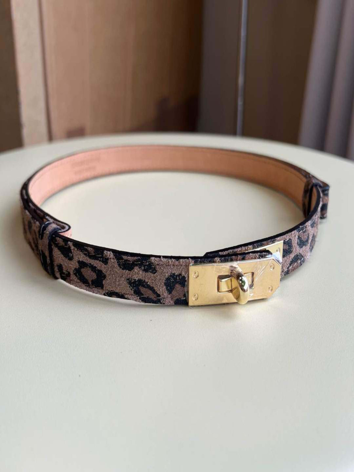 Suede Leather Belt- Leo