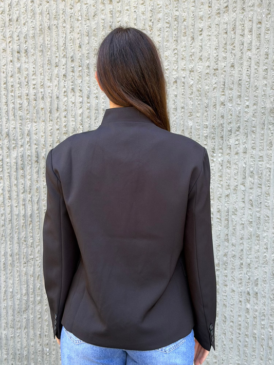 Asymmetric Blazer- Black