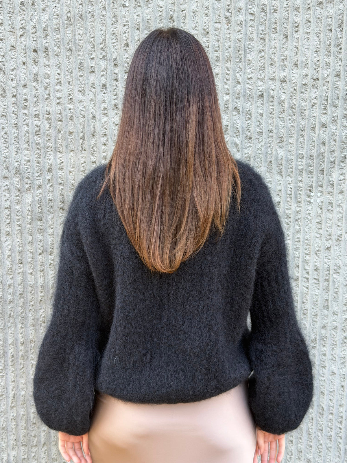 Kid Mohair Sweater- Black