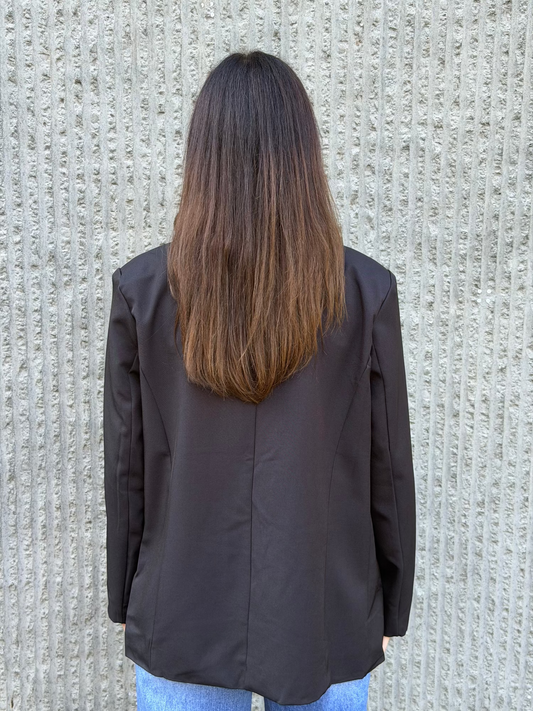 Fitted Blazer- Black