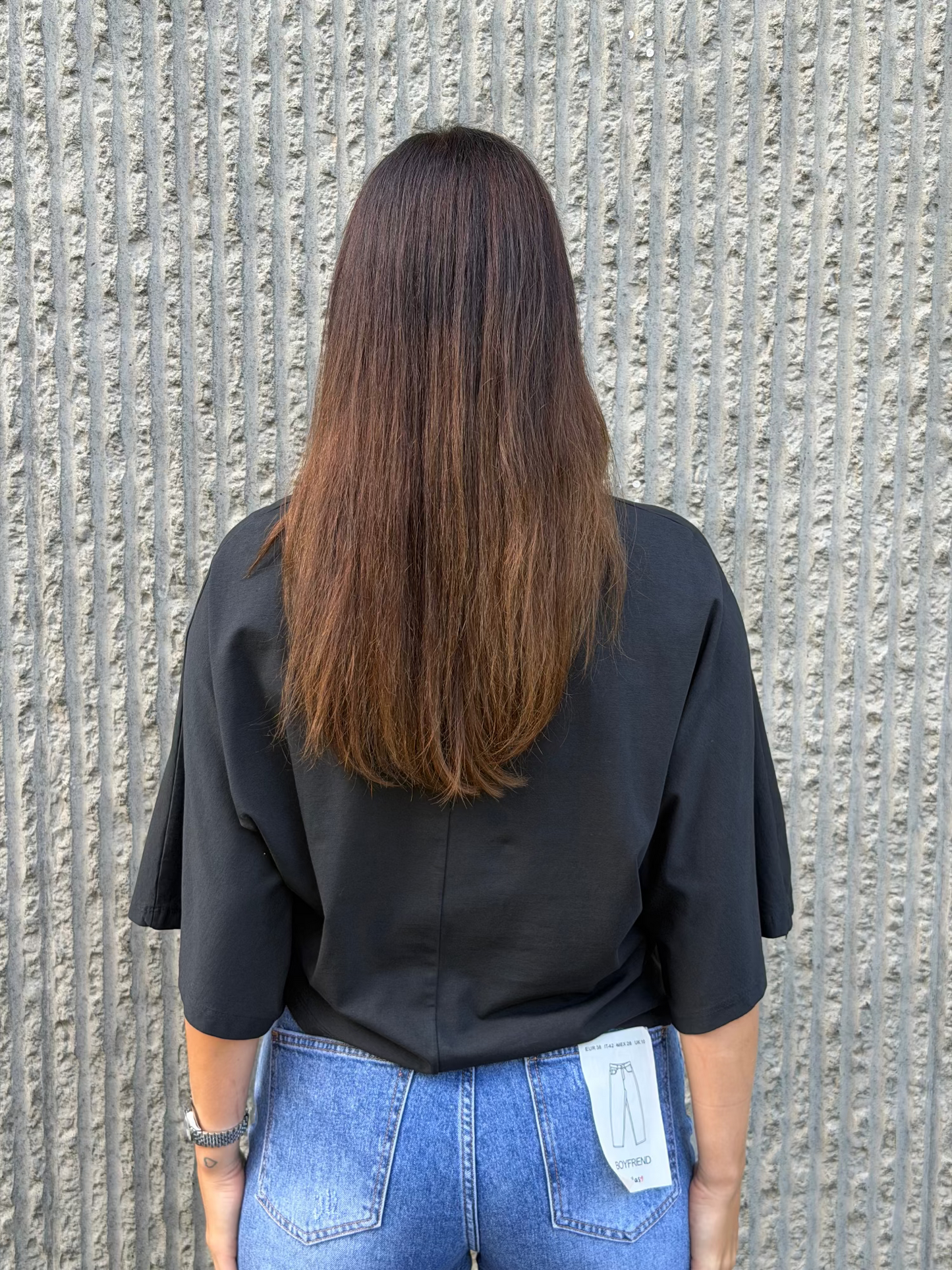 Boxy Cotton Tee- Black