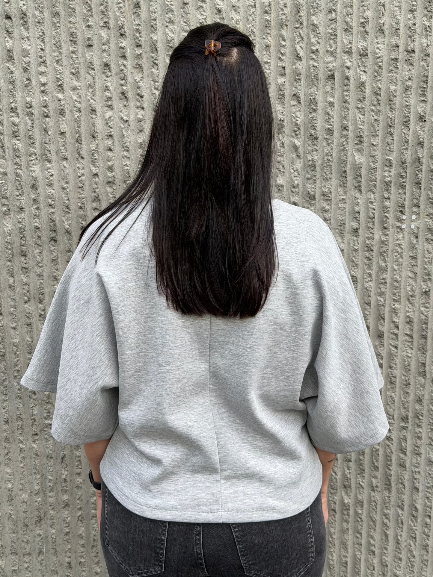 Relaxed Tunic Top- Grey