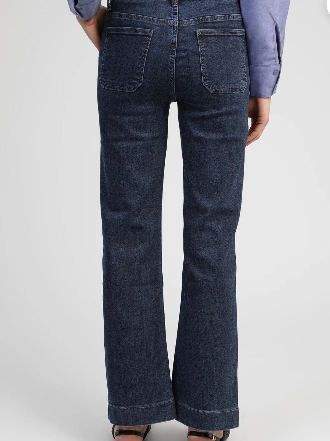 Utility Straight Jeans – Dark Blue