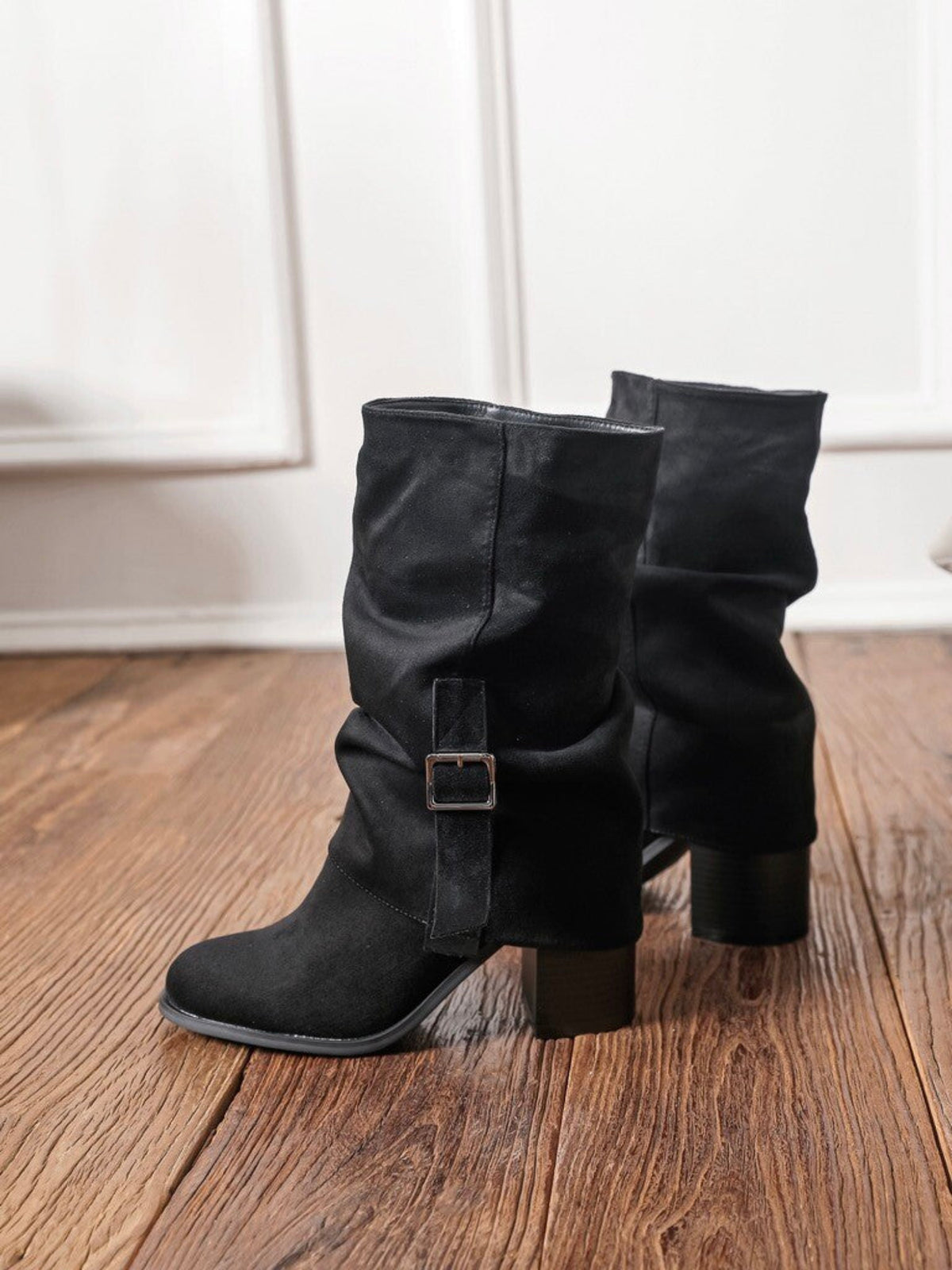 Buckle Boots- Black
