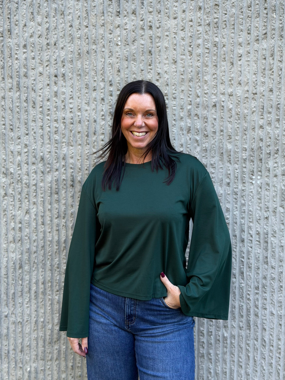 Sweater Top Green bottle