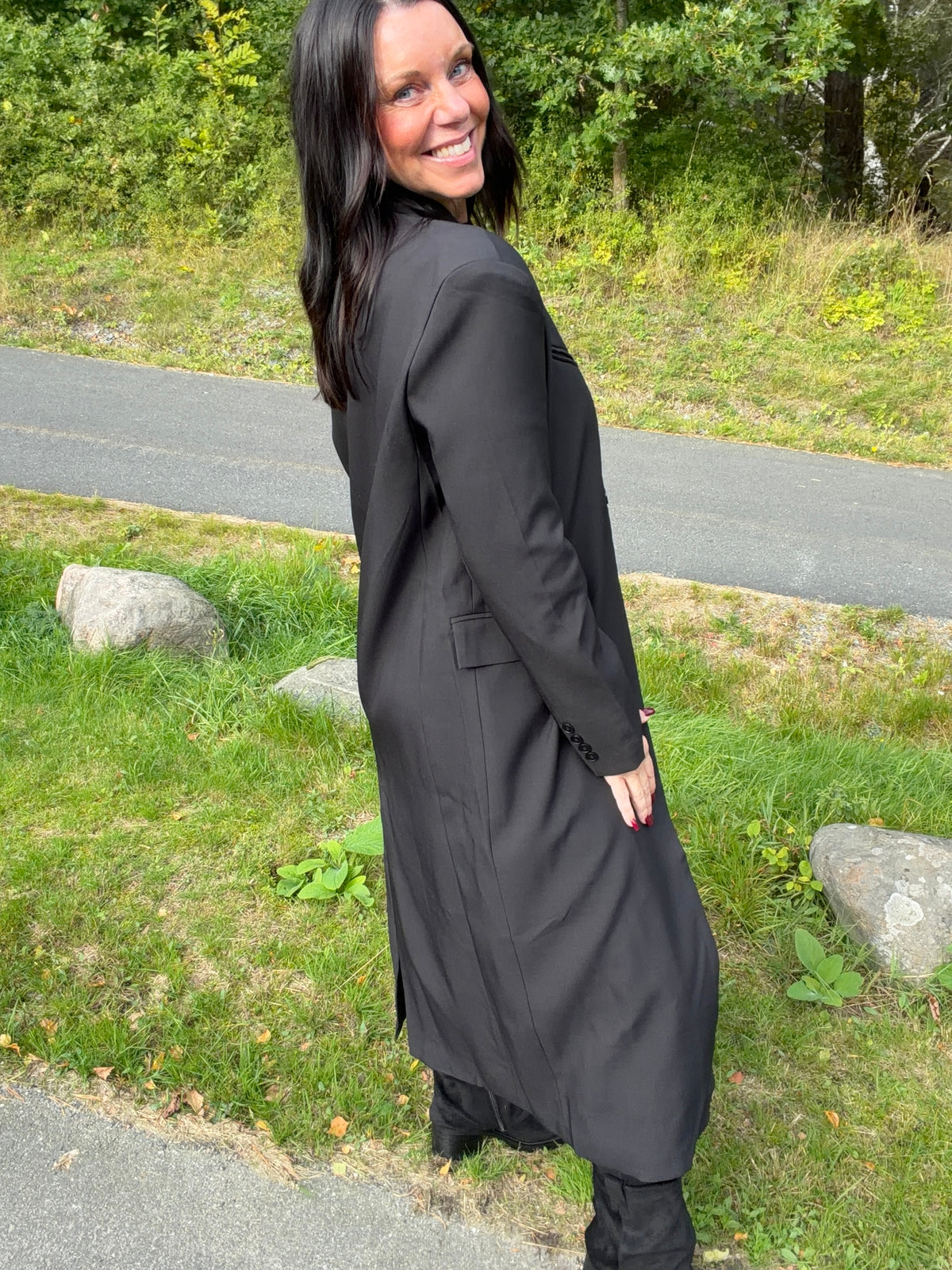 Long Structured Coat – Black