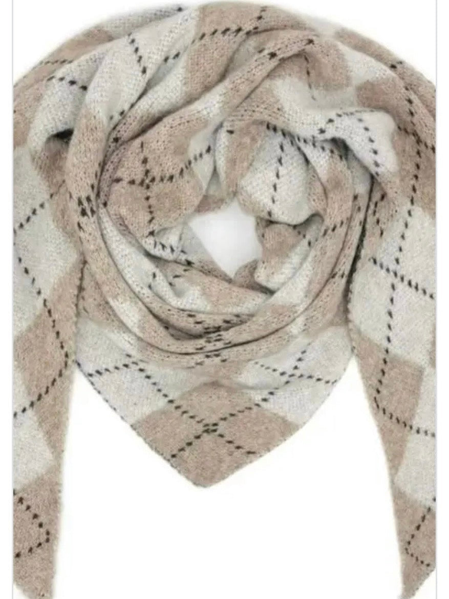 Burlington Triangle Scarf – Beige