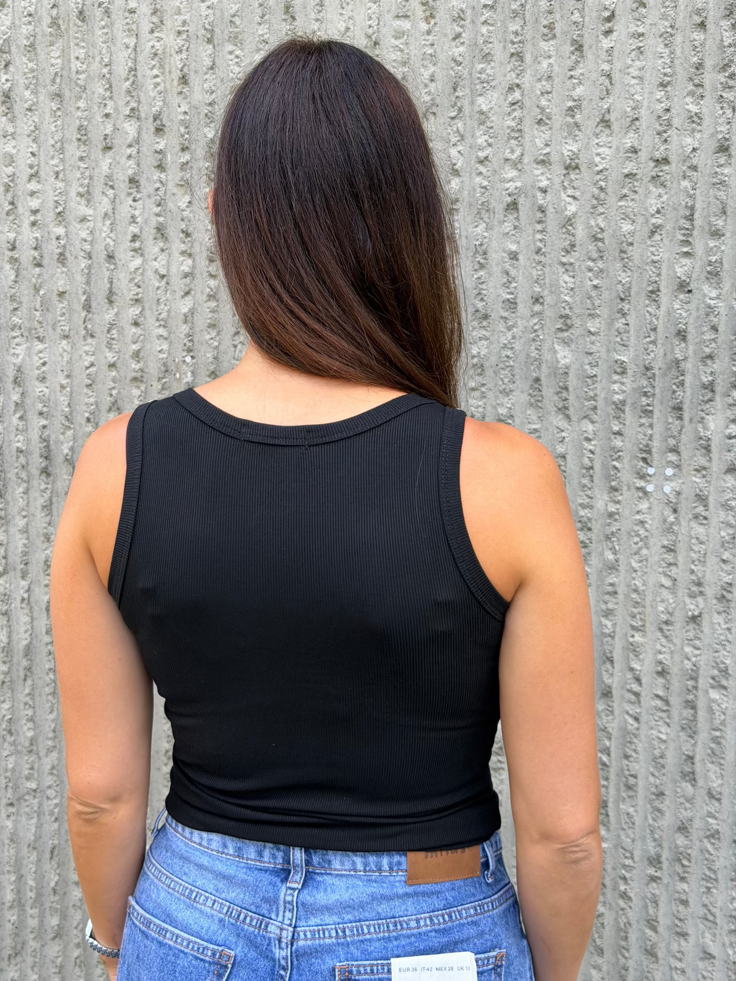 Livia Rhinestone Top- Black