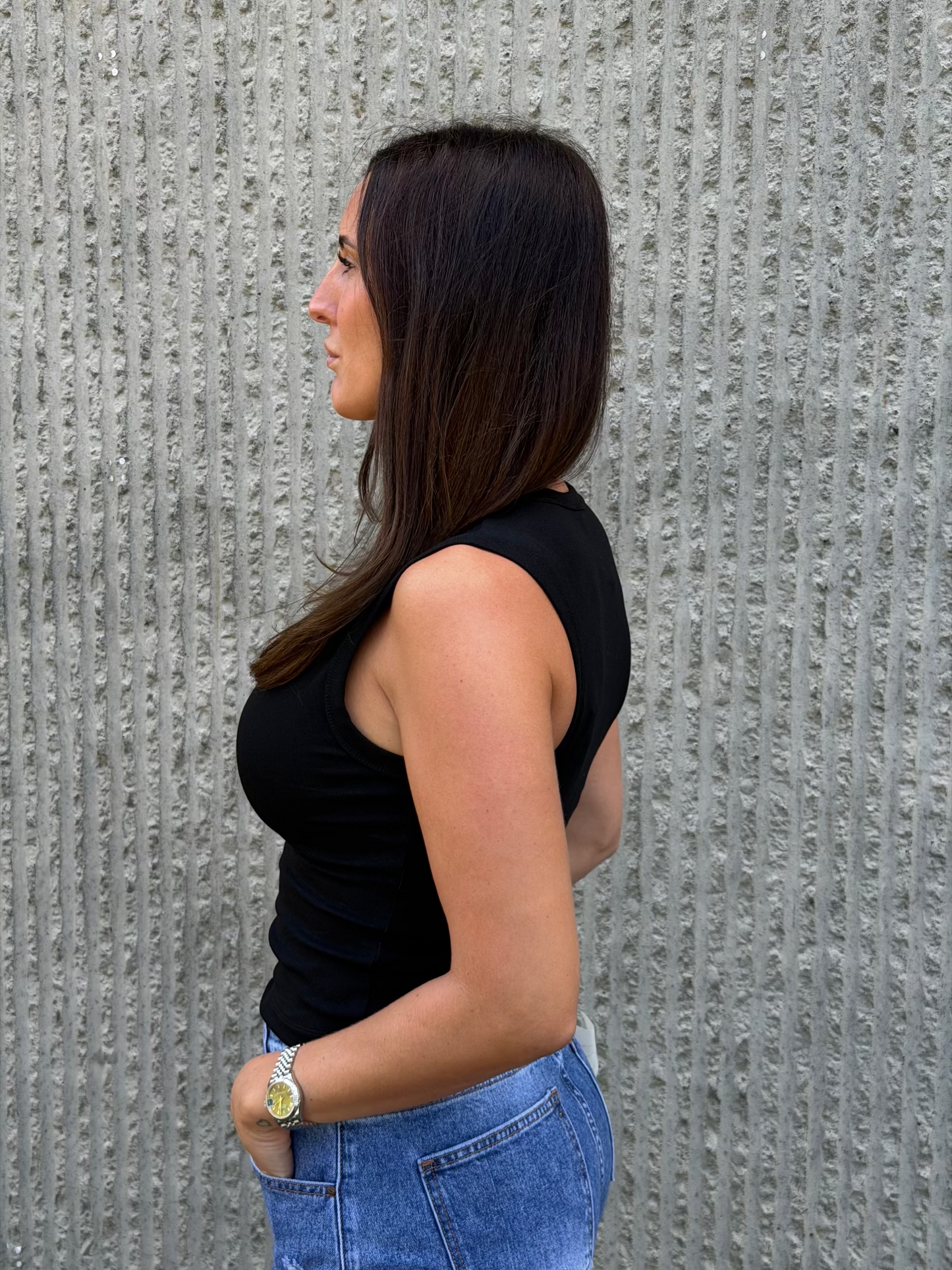 MCL V-Neck Tank- Black