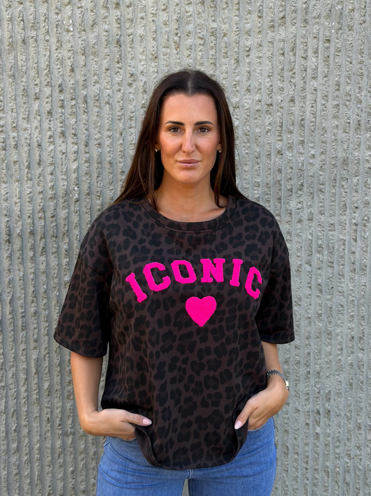 Iconic Leo Tee- Hot Pink
