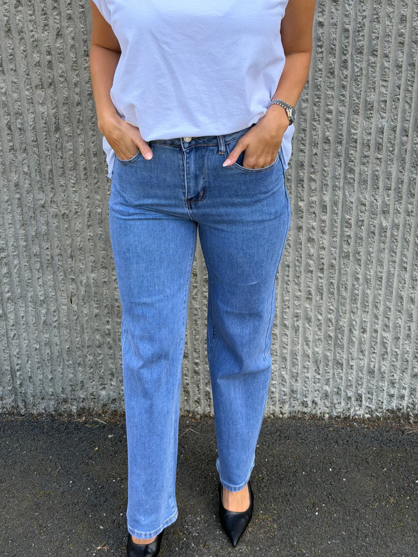 Everyday Wide Jeans- Denim