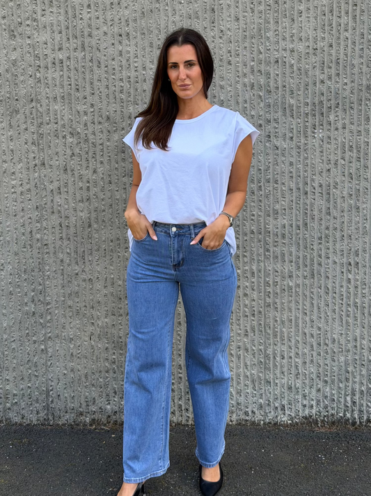 Everyday Wide Jeans- Denim