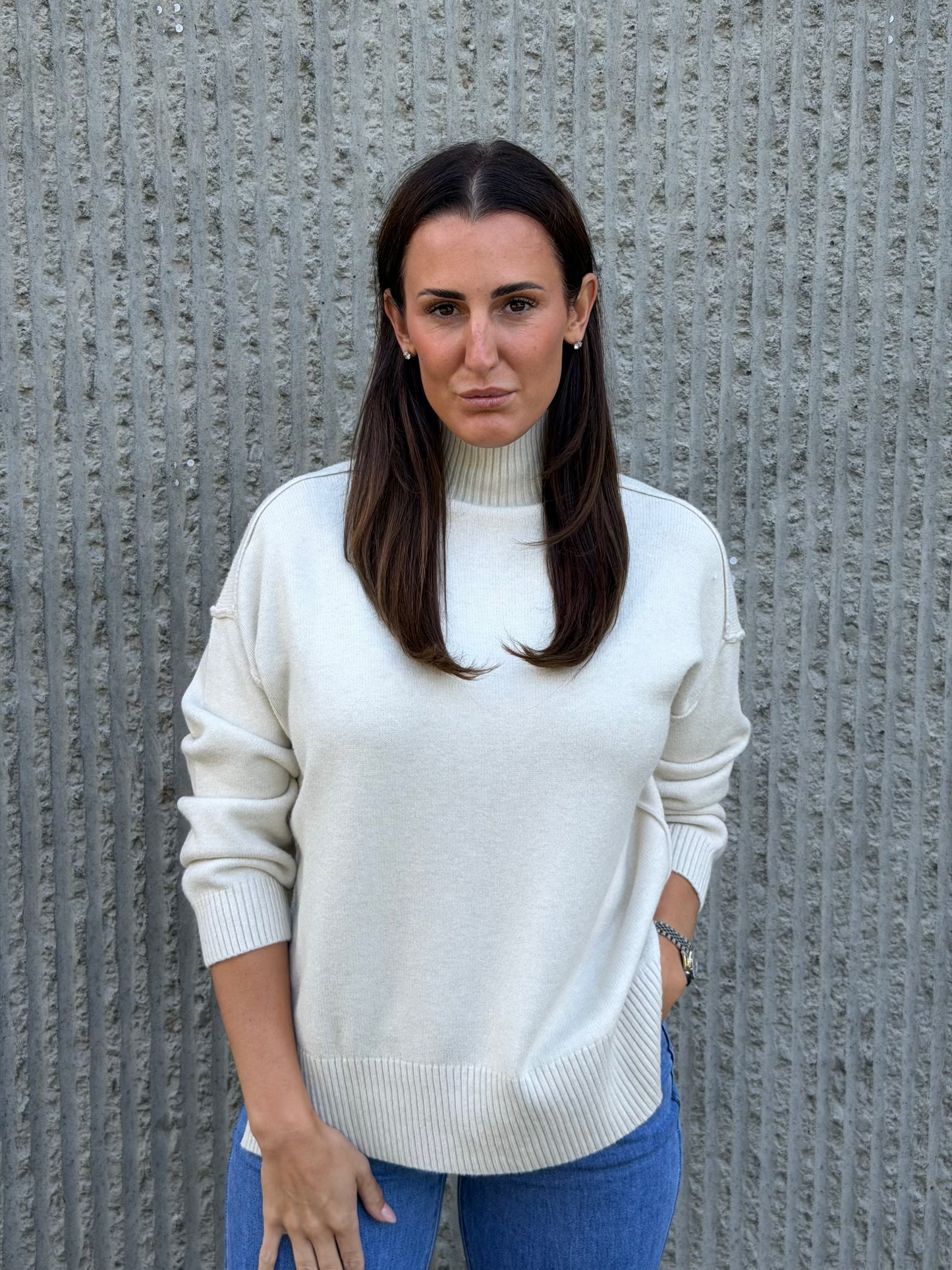 Soft Knit Turtleneck – Ecru