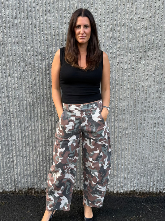 Barrel Pant- Camo