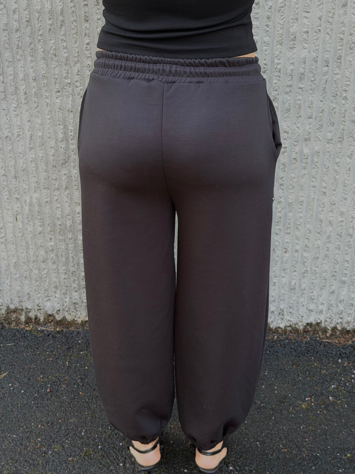 Studded Jogger- Black