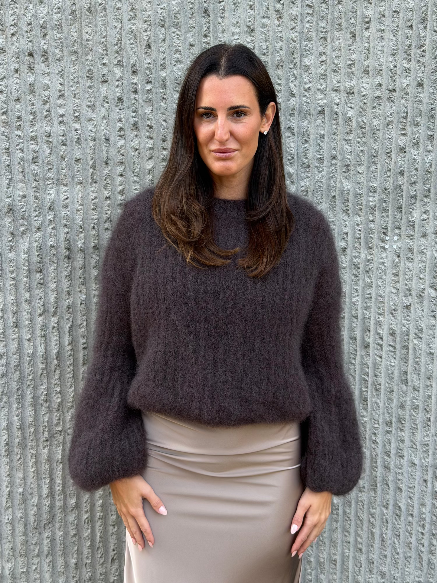 Kid Mohair Sweater- Chocolate