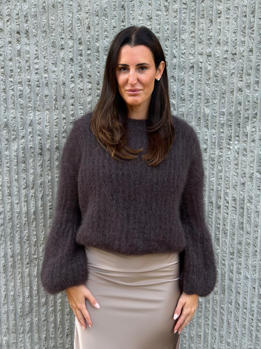 Kid Mohair Sweater- Chocolate