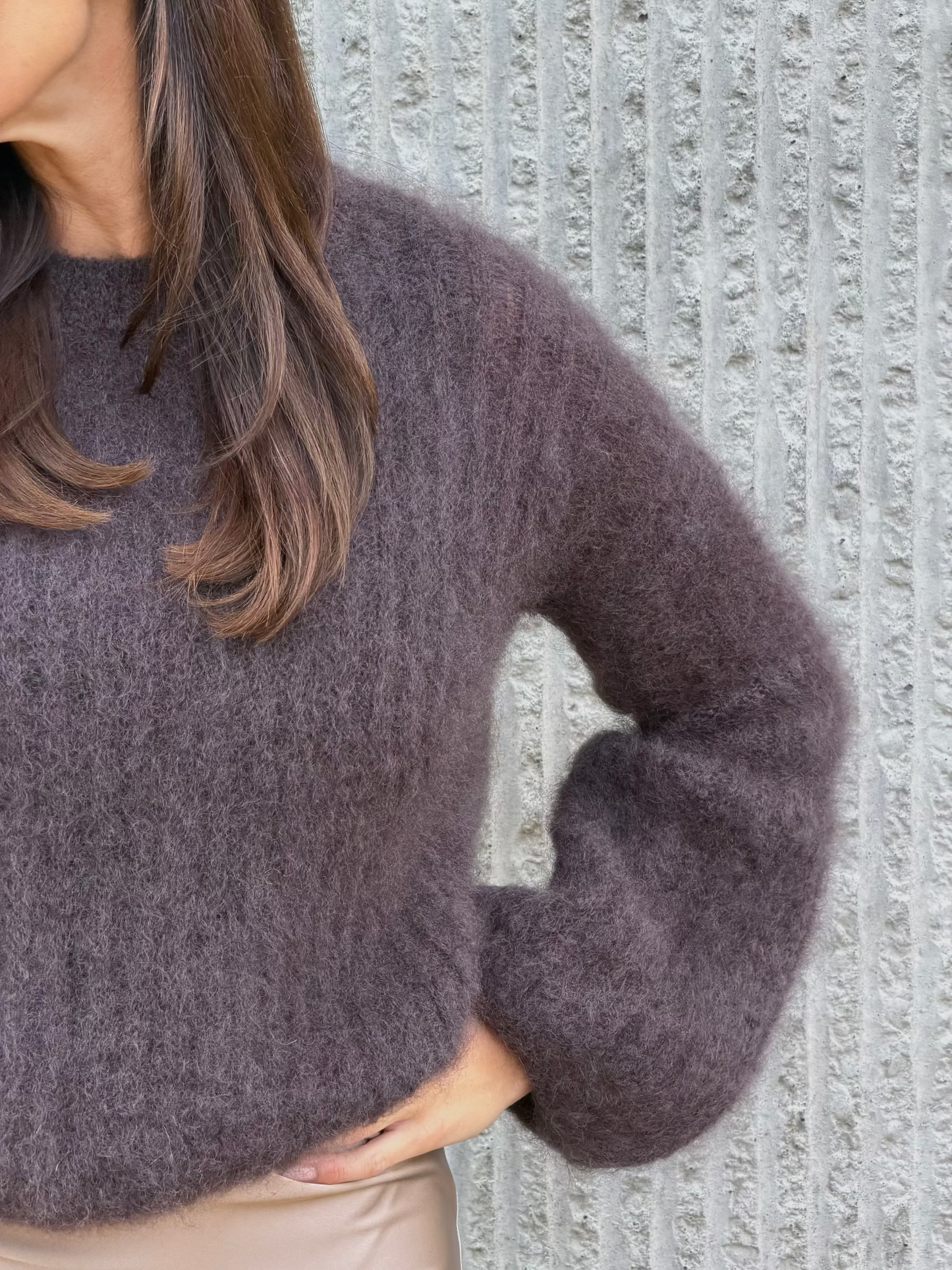 Kid Mohair Sweater- Chocolate