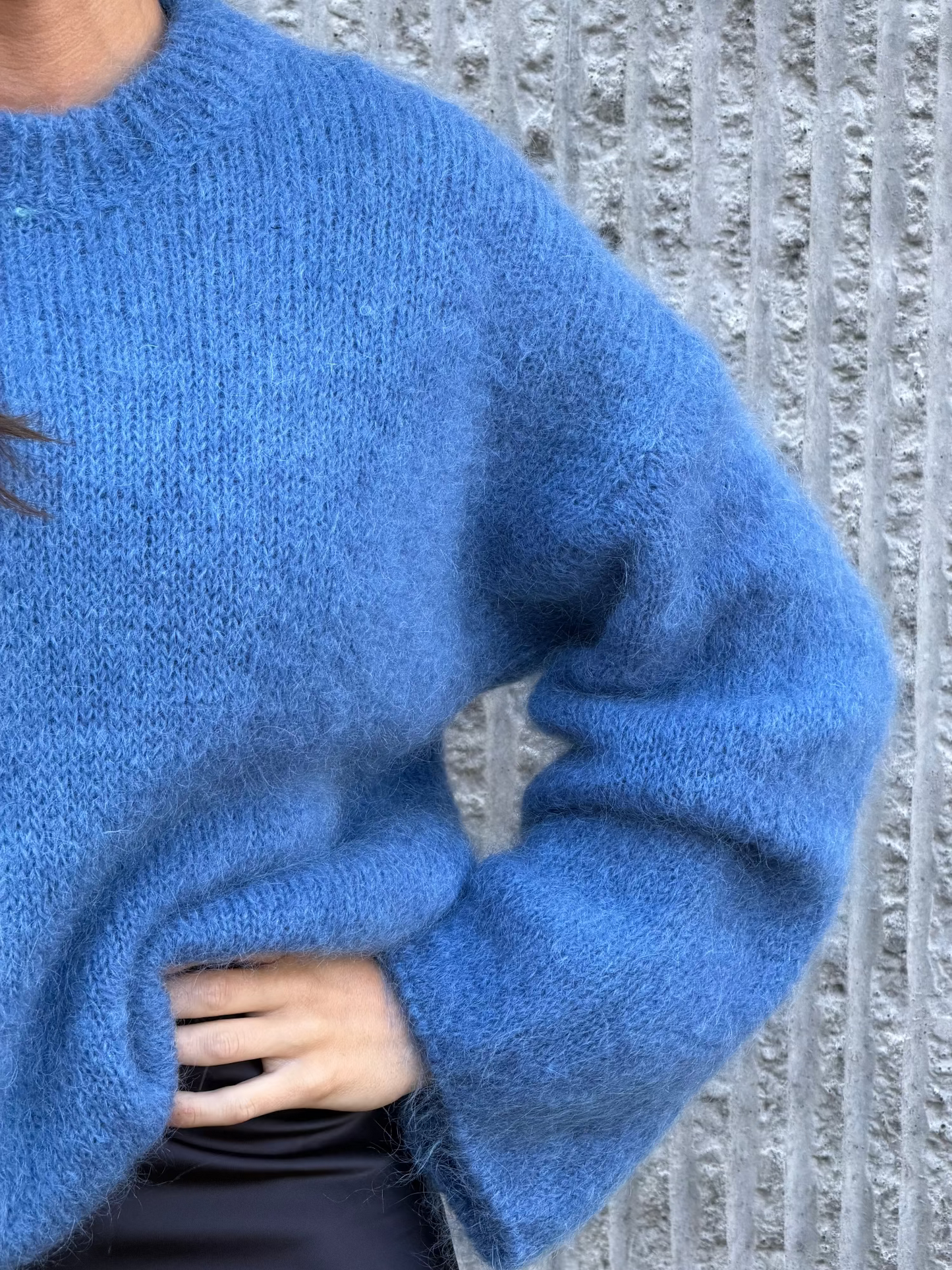 Mohair Knit- Blue