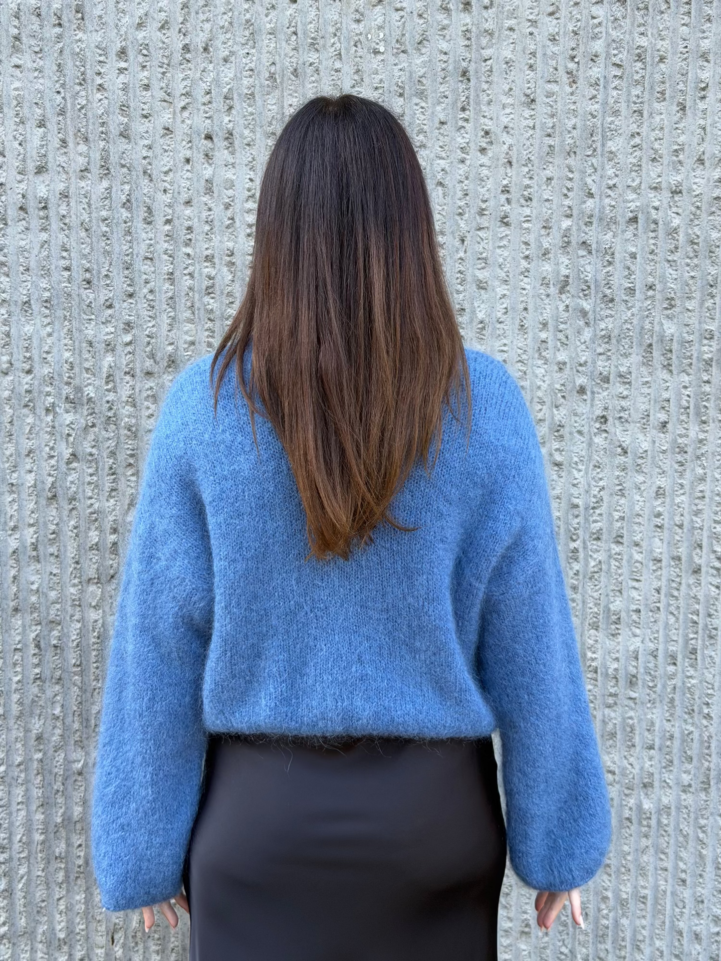 Mohair Knit- Blue