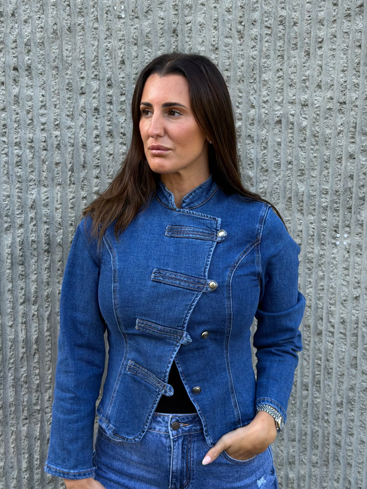 Signature Denim Jacket- Blue