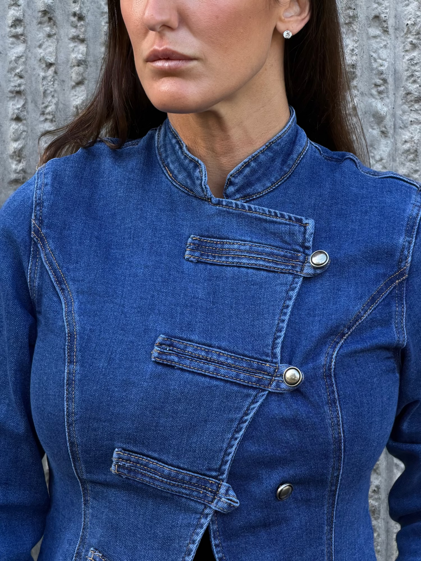 Signature Denim Jacket- Blue