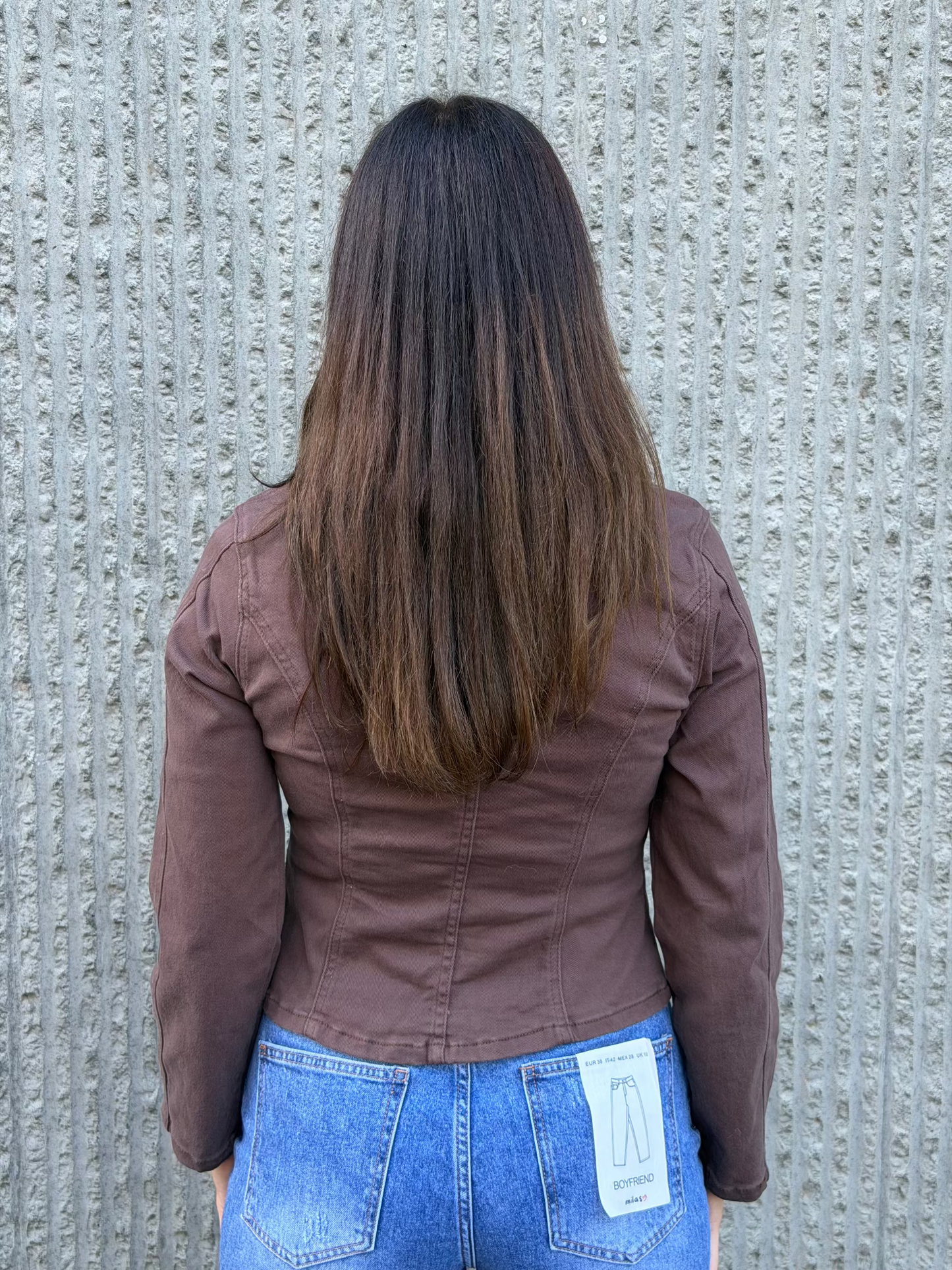Signature Denim Jacket- Brown