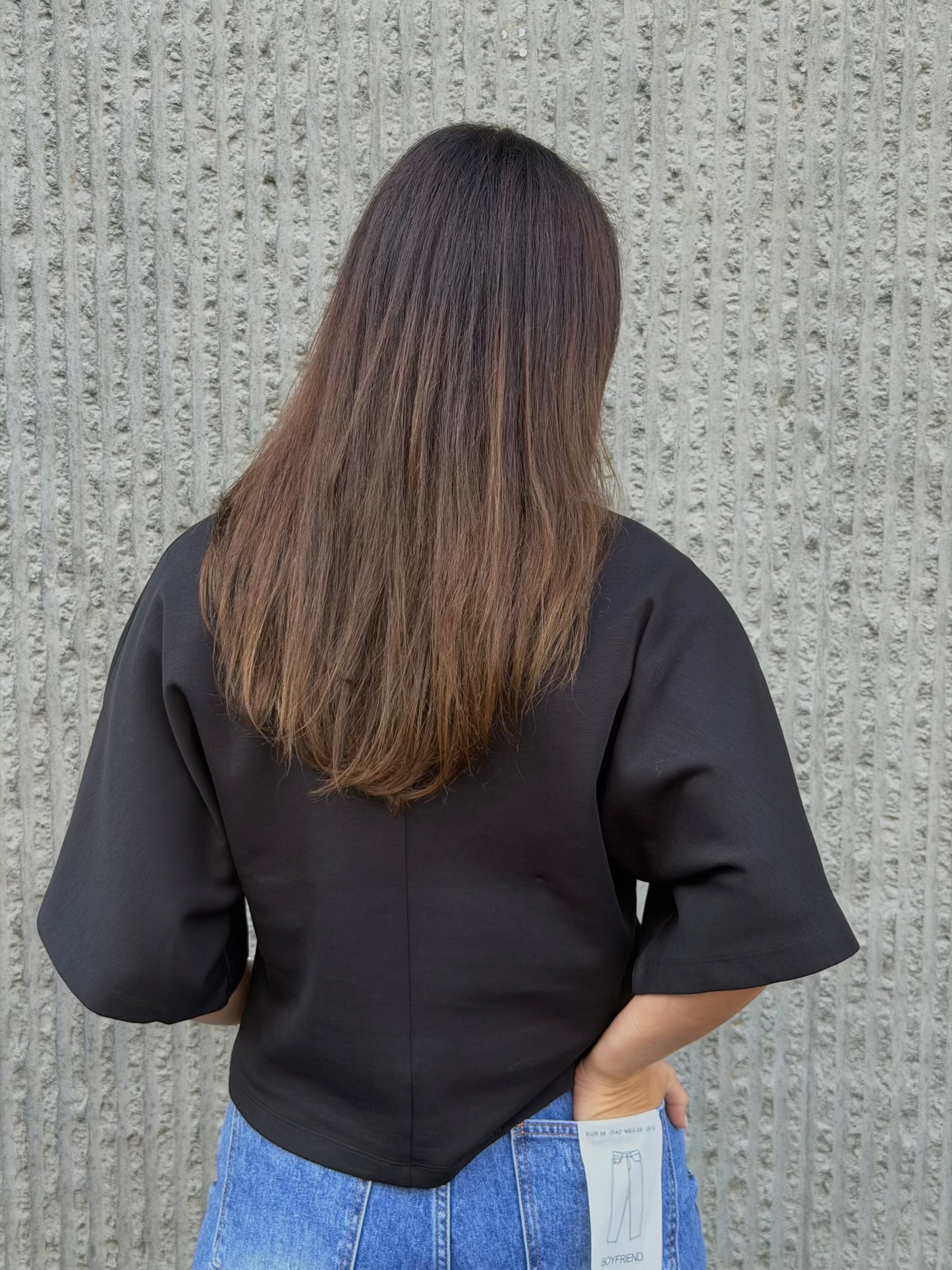 Relaxed Tunic Top- Black