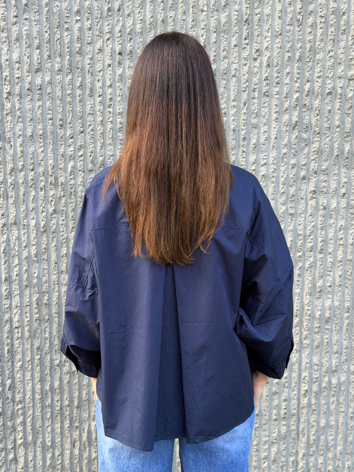 Balloon Shirt - Navy