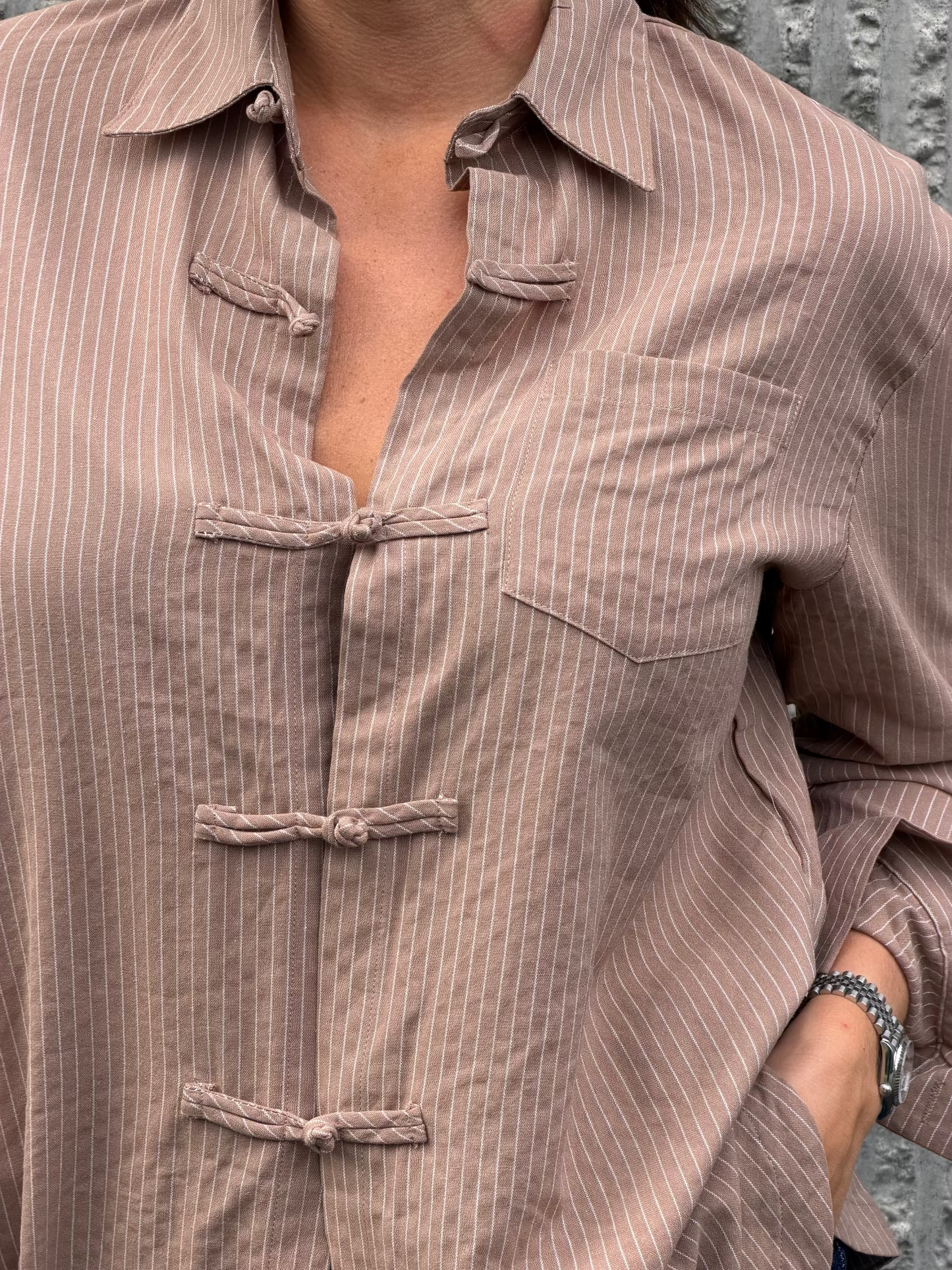 Knot Shirt- Taupe