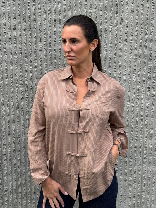 Knot Shirt- Taupe