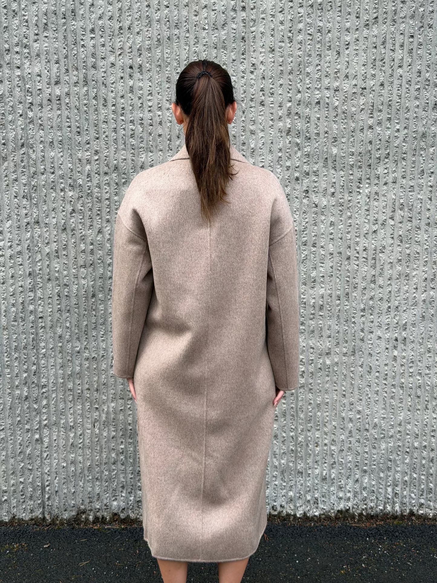 Celine Wool Coat- Taupe