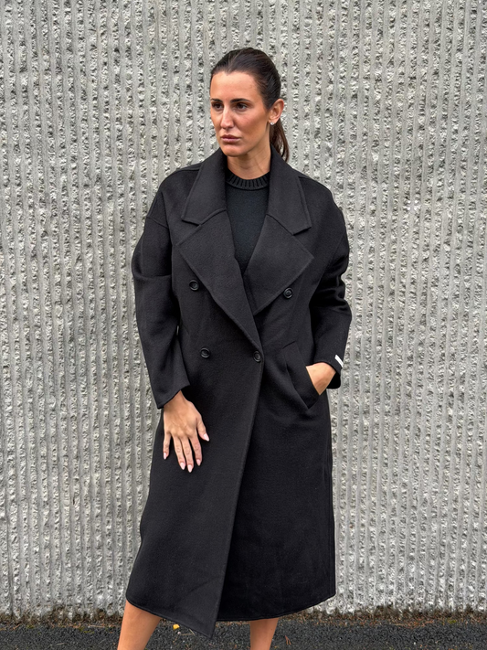 Celine Wool Coat- Black