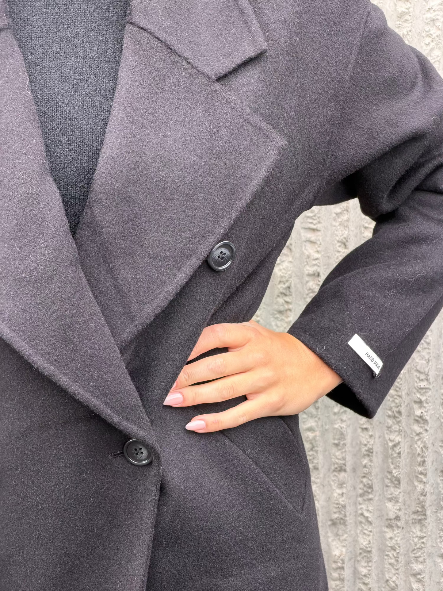 Celine Wool Coat- Black