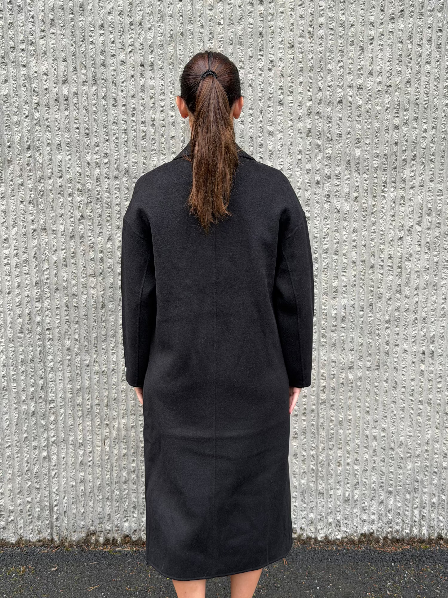 Celine Wool Coat- Black