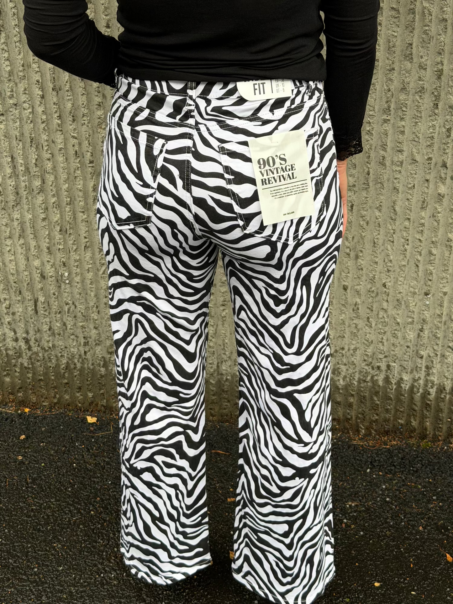 Wide Leg Pants- Zebra