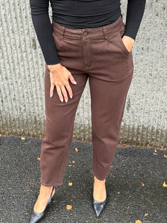 Long Balloon Pants – Brown