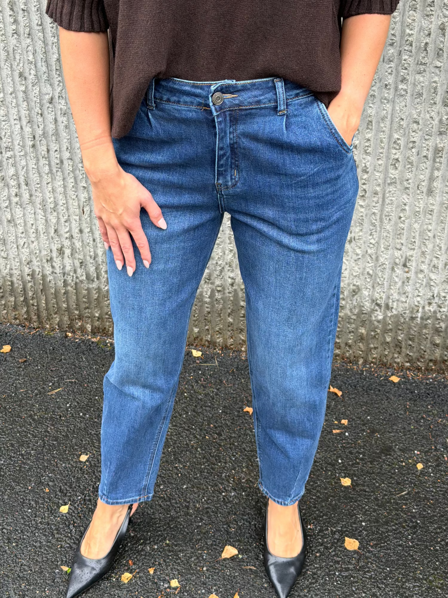 Long Balloon Pants – Dark blue