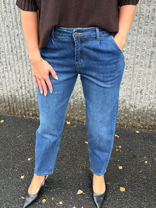 Long Balloon Pants – Dark blue