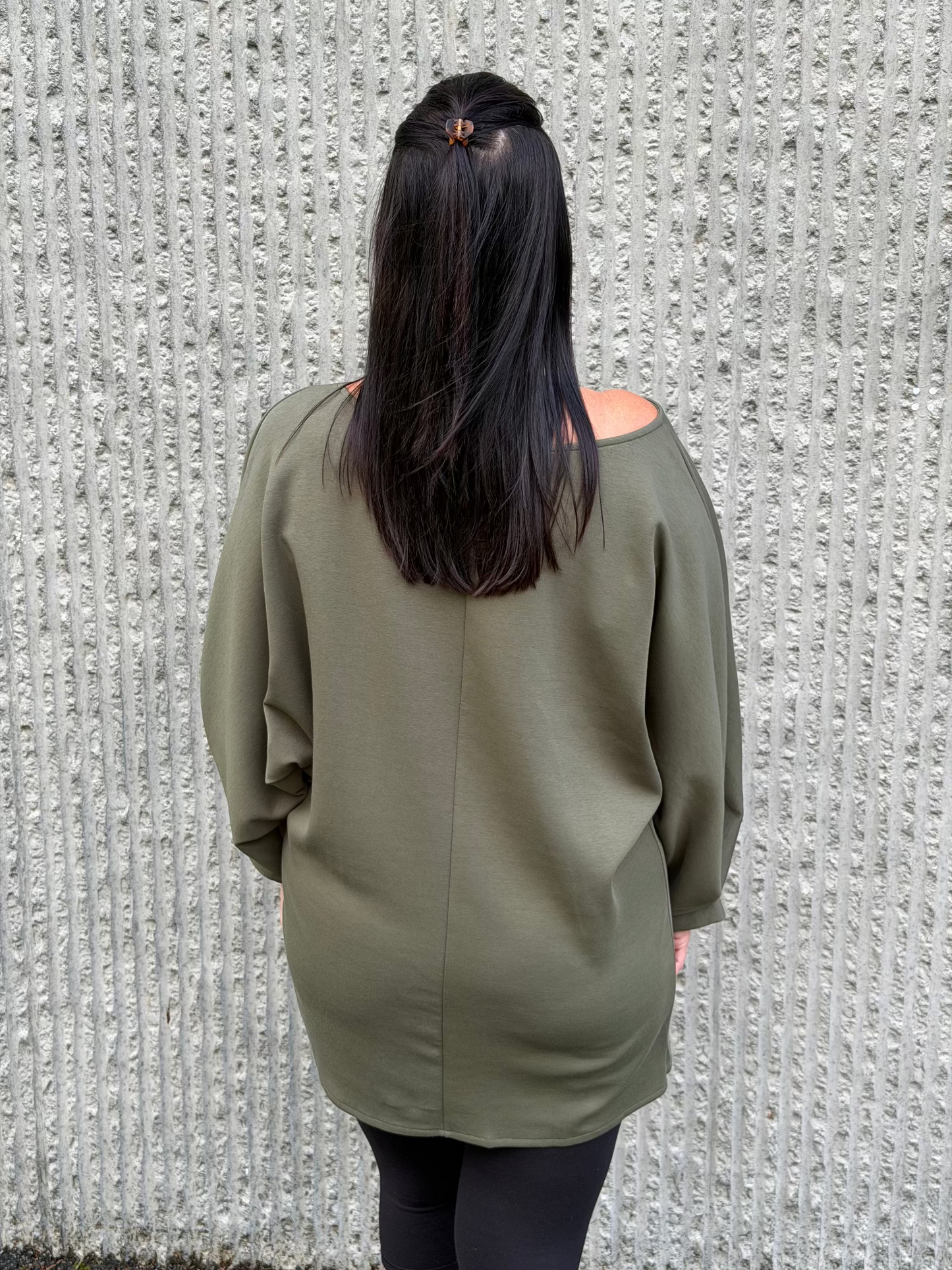 Oversized Sweat Dress – Khaki