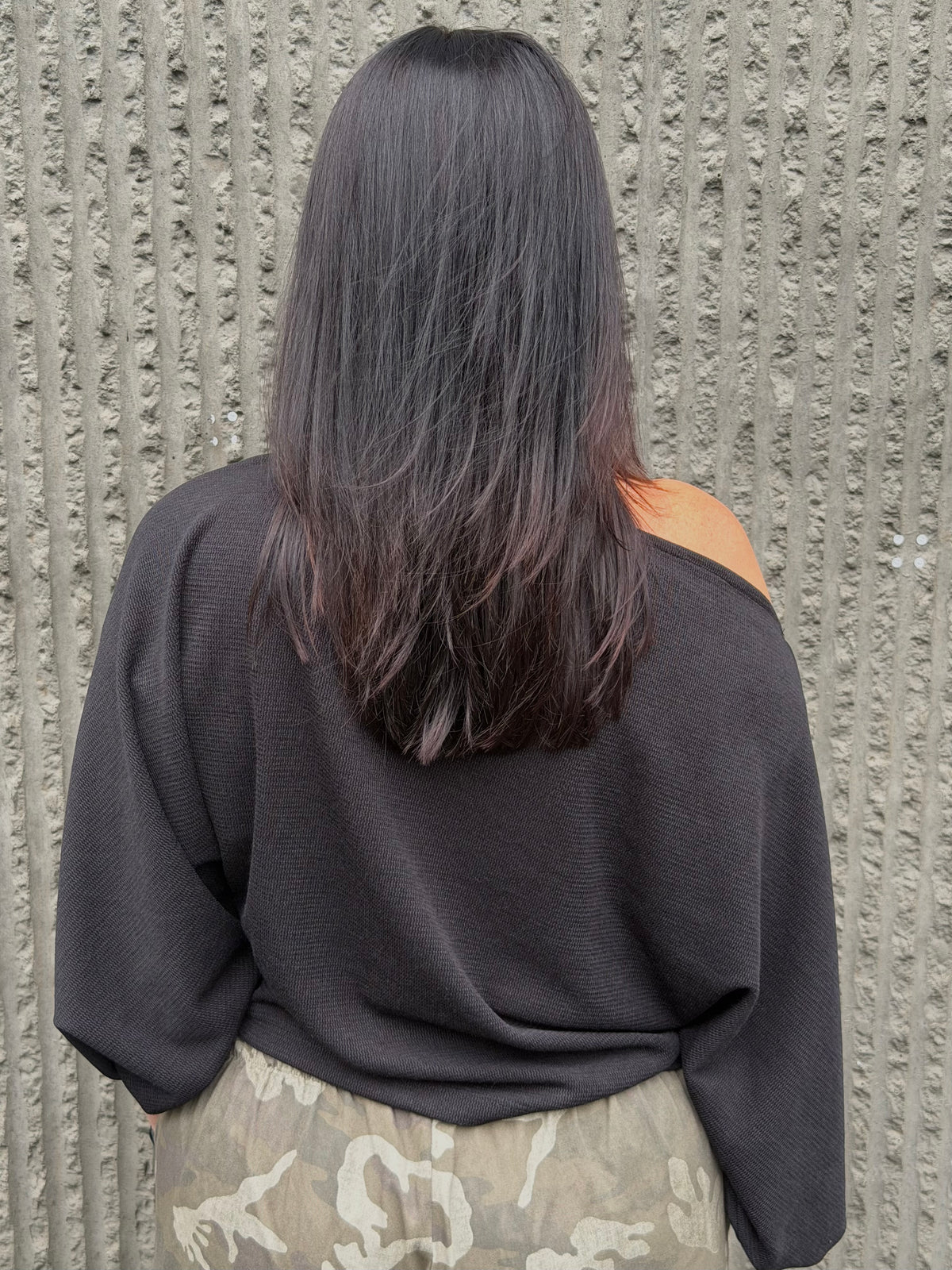 Mila One Shoulder Top – Black