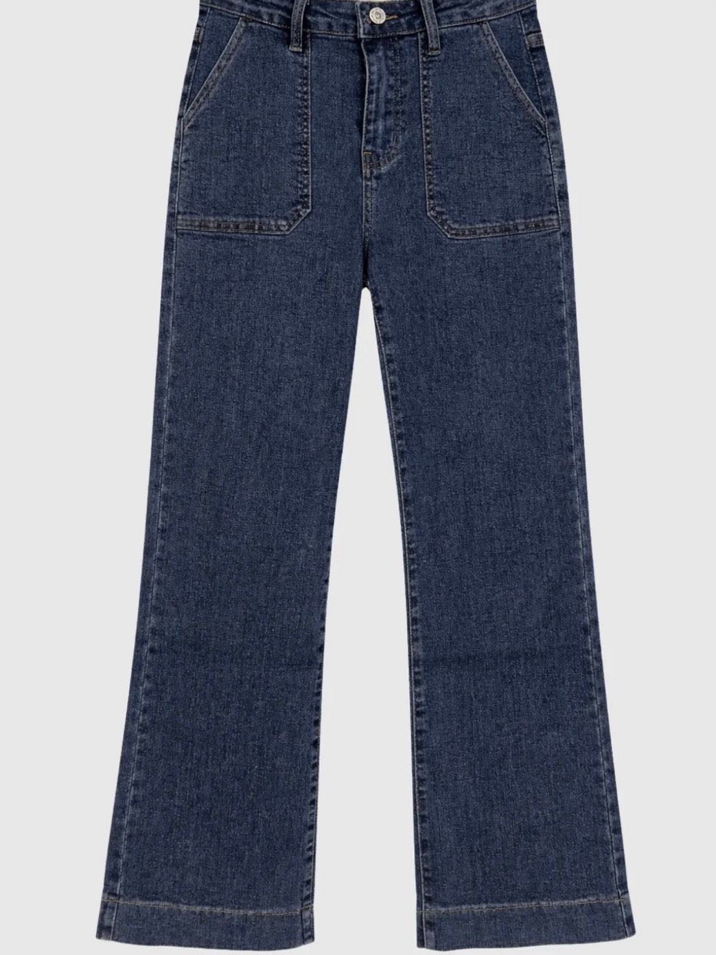 Utility Straight Jeans – Dark Blue