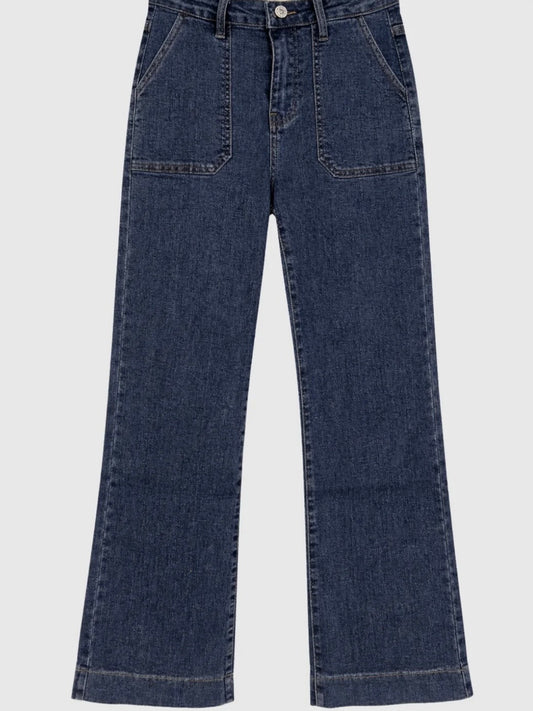 Utility Straight Jeans – Dark Blue