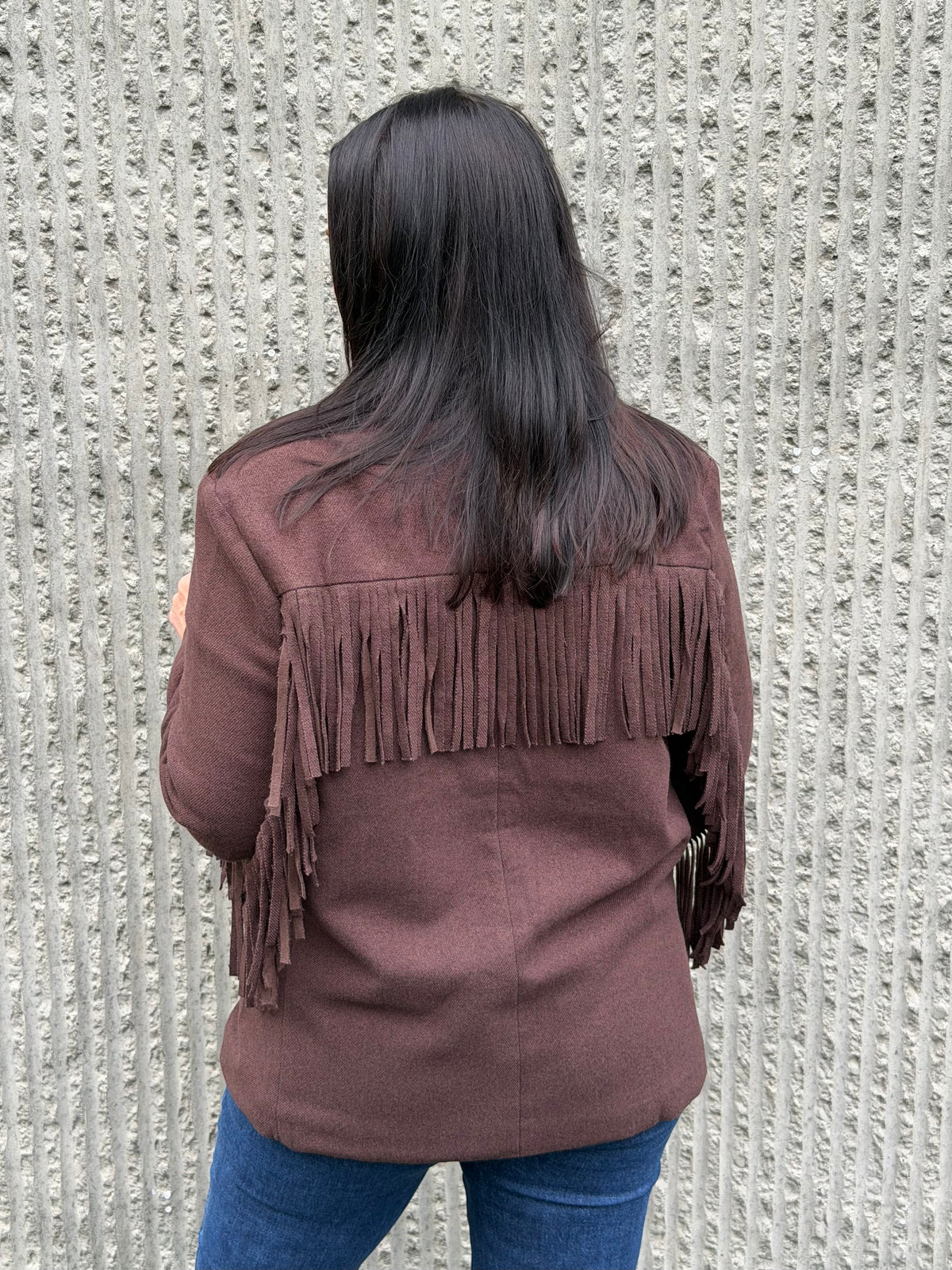 Fringe Blazer – Chocolate