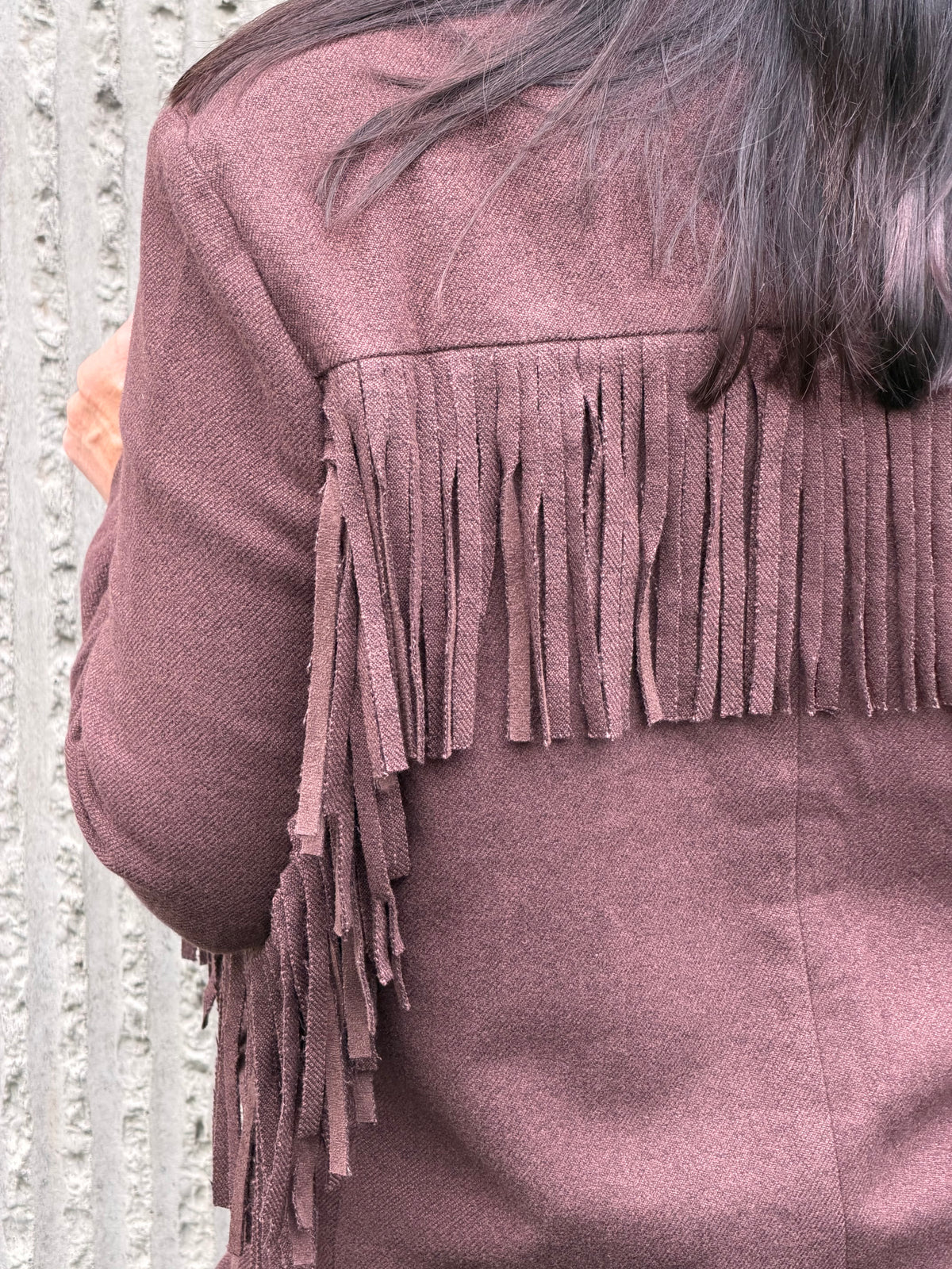 Fringe Blazer – Chocolate
