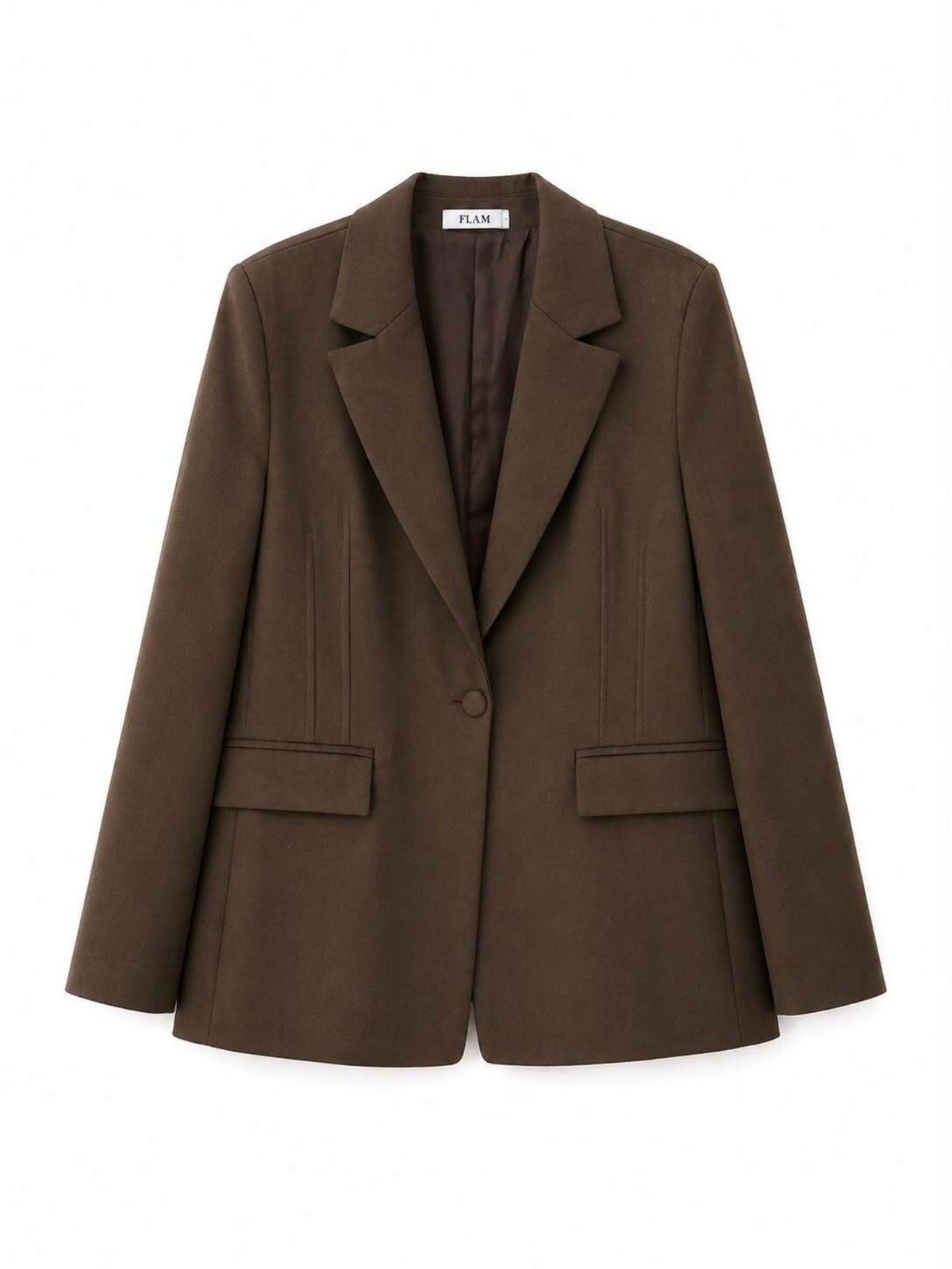 Fitted Blazer- Brown
